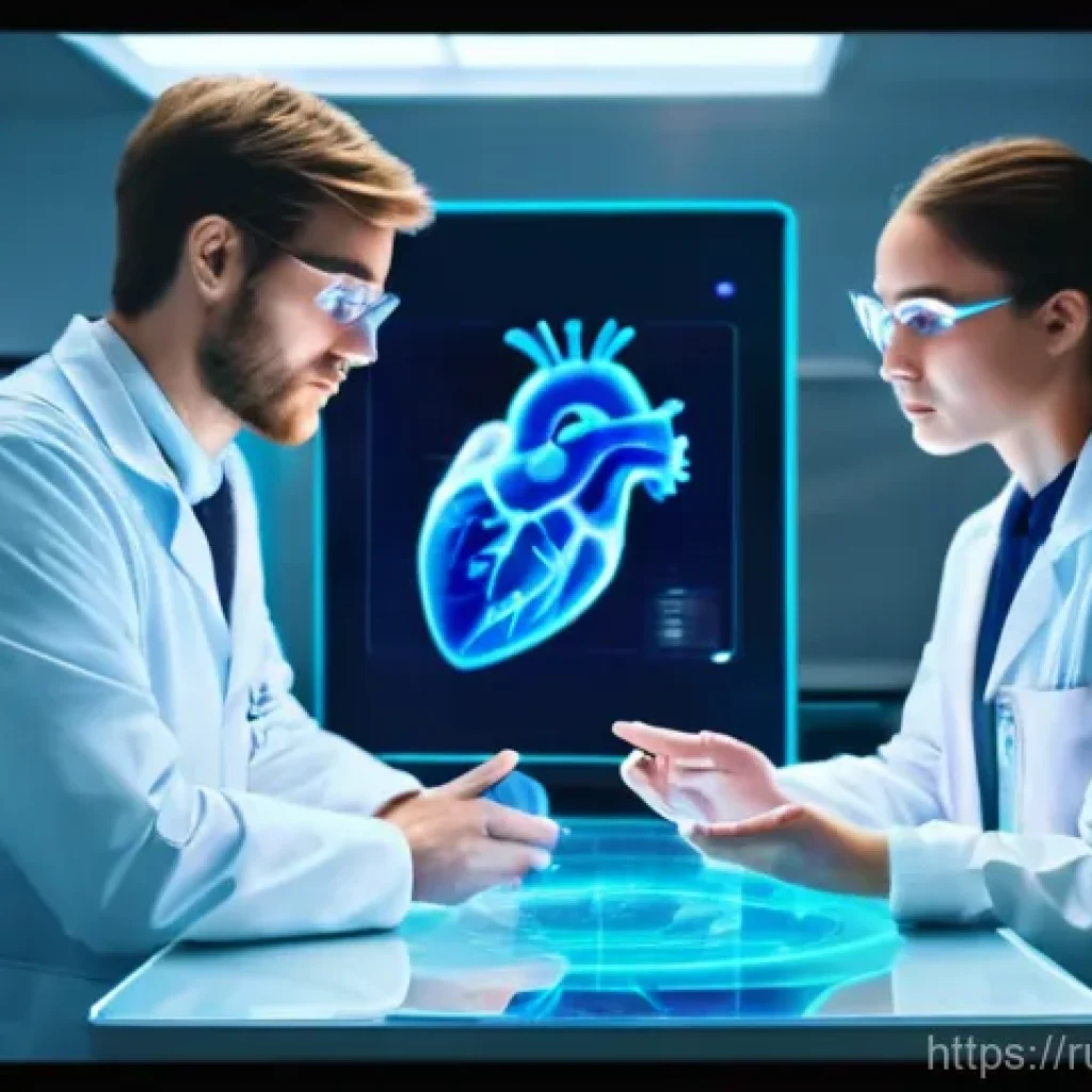 홀로그램 디스플레이 관련 자주 묻는 질문 - **Prompt 1: Futuristic Medical Education**
A highly detailed, realistic image of a clean, modern...