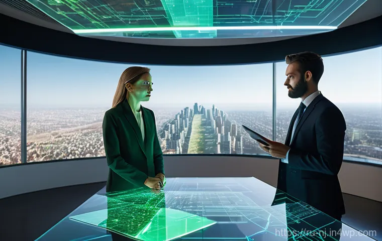 홀로그램 디스플레이 관련 자주 묻는 질문 - **Prompt 2: Smart Home Holographic Assistant**
    A cozy yet futuristic living room with warm, invi...